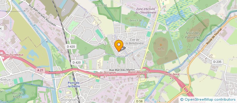 localisation de l'entreprise MONSIEUR JULIEN FOUBERT  ROOST-WARENDIN