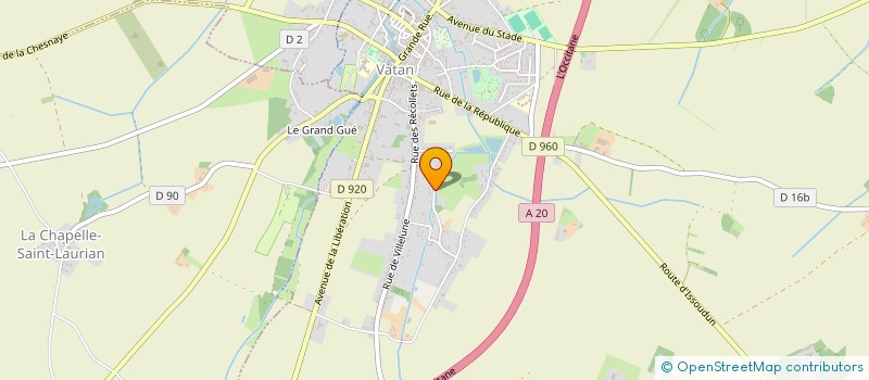 localisation de l'entreprise MONSIEUR JULIEN FOUCAT à VATAN