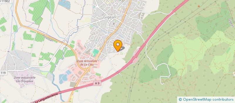 localisation de l'entreprise MONSIEUR JULIEN FOUCAULT  GIGEAN