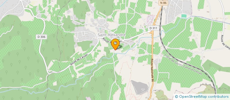 localisation de l'entreprise MONSIEUR JULIEN FOUCAULT  SAINT-ALEXANDRE