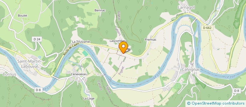 localisation de l'entreprise MONSIEUR JULIEN FOUQUES  CALVIGNAC