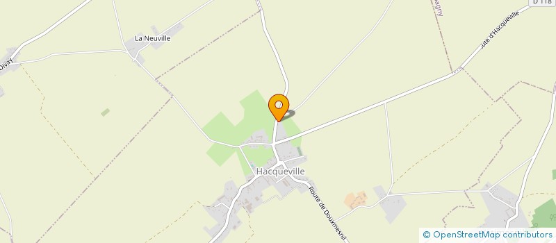 localisation de l'entreprise MONSIEUR JULIEN FOUQUET  HACQUEVILLE