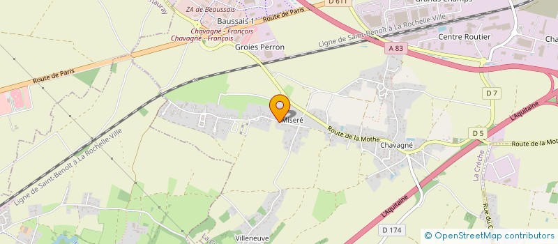 localisation de l'entreprise MONSIEUR JULIEN FOURNIER  LA CRECHE