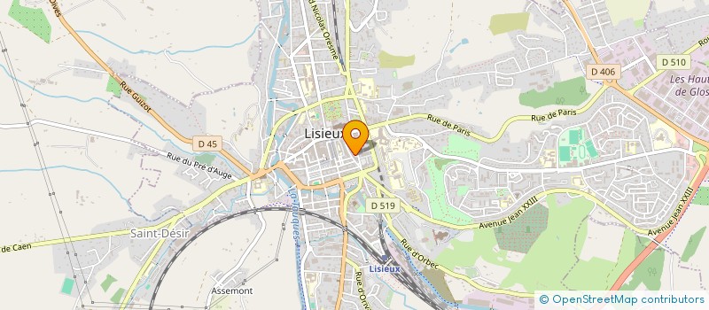 localisation de l'entreprise MONSIEUR JULIEN FOURNIER  LISIEUX