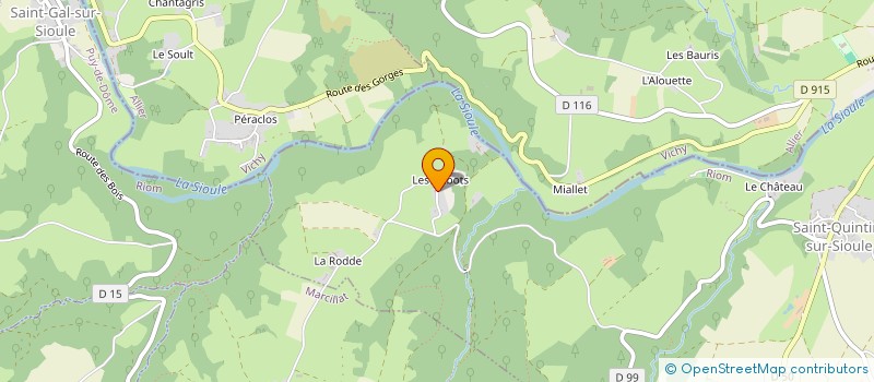 localisation de l'entreprise MONSIEUR JULIEN FOURNIER  SAINT-QUINTIN-SUR-SIOULE