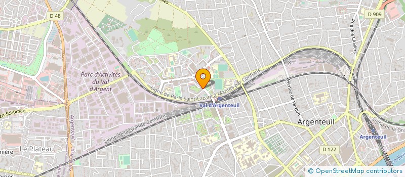 localisation de l'entreprise MONSIEUR JULIEN FOUSSE  ARGENTEUIL