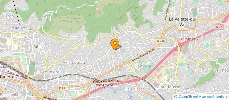 localisation de l'entreprise MONSIEUR JULIEN FRAMERY  TOULON