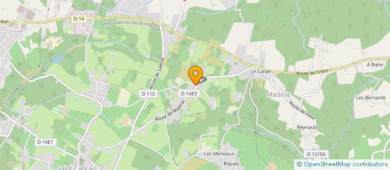 localisation de l'entreprise MONSIEUR JULIEN FRANCILLON  SAINT-CAPRAIS-DE-BORDEAUX