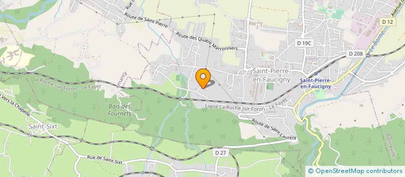 localisation de l'entreprise MONSIEUR JULIEN FRARIN  SAINT-PIERRE-EN-FAUCIGNY