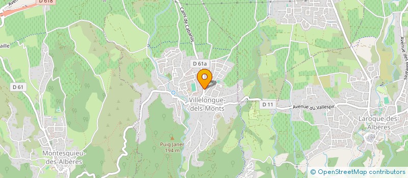 localisation de l'entreprise MONSIEUR JULIEN FRAUD  VILLELONGUE-DELS-MONTS