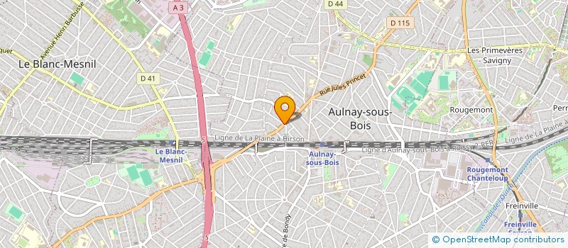 localisation de l'entreprise MONSIEUR JULIEN FRAVALLO à AULNAY-SOUS-BOIS