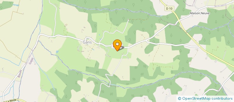 localisation de l'entreprise MONSIEUR JULIEN FRAYSSINOUX  GANS