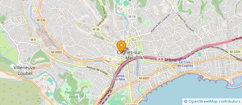 localisation de l'entreprise MONSIEUR JULIEN FREGEAL à CAGNES-SUR-MER
