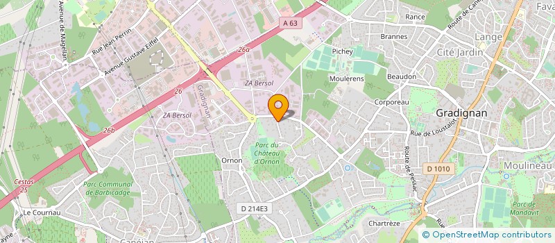 localisation de l'entreprise MONSIEUR JULIEN FRESQUET  GRADIGNAN