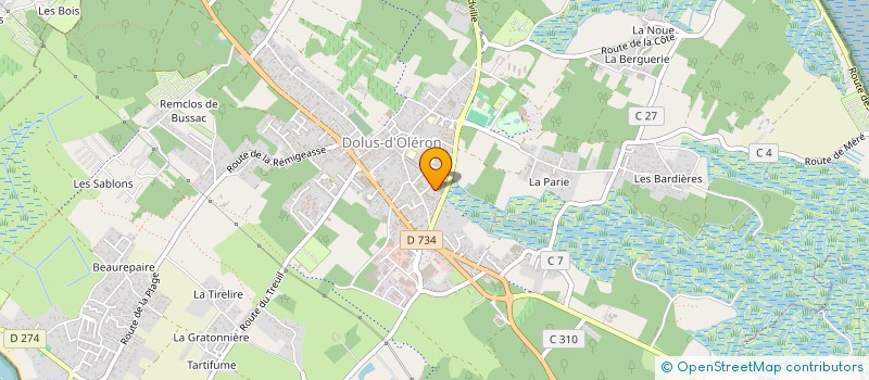 localisation de l'entreprise MONSIEUR JULIEN FRIAUD  DOLUS-D'OLERON