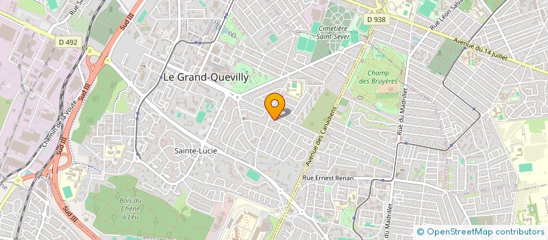 localisation de l'entreprise MONSIEUR JULIEN FRILLAY  LE GRAND-QUEVILLY