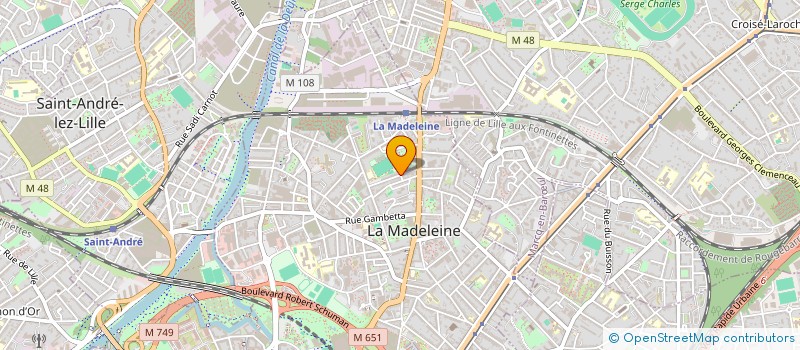 localisation de l'entreprise MONSIEUR JULIEN FRISCH à LA MADELEINE