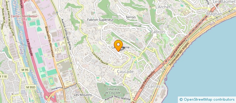 localisation de l'entreprise MONSIEUR JULIEN FRITZ  NICE