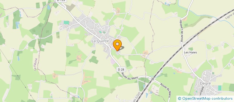 localisation de l'entreprise MONSIEUR JULIEN FROGER  LA QUINTE