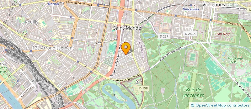 localisation de l'entreprise MONSIEUR JULIEN FRYER  SAINT-MANDE