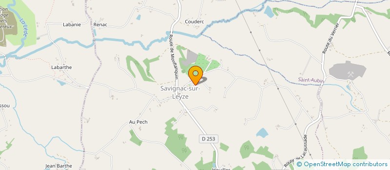 localisation de l'entreprise MONSIEUR JULIEN GABARROCHE  SAVIGNAC SUR LEYZE