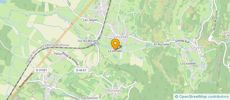 localisation de l'entreprise MONSIEUR JULIEN GACHE  VAL-SONNETTE