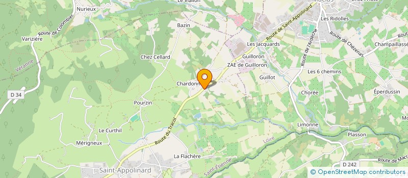 localisation de l'entreprise MONSIEUR JULIEN GADIOLET  SAINT-APPOLINARD