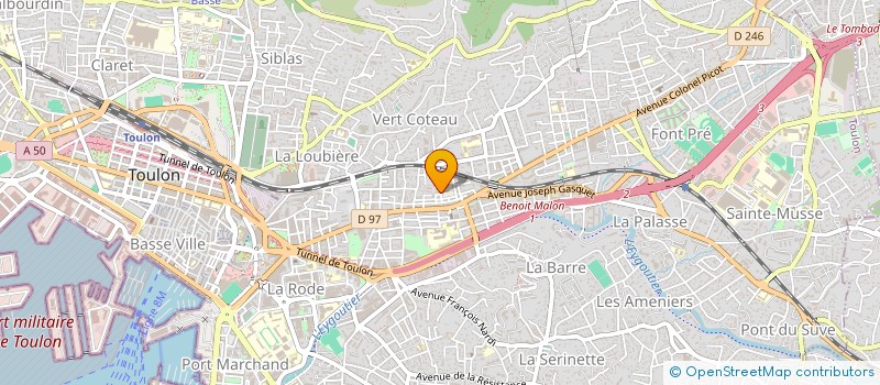 localisation de l'entreprise MONSIEUR JULIEN GAGE  TOULON