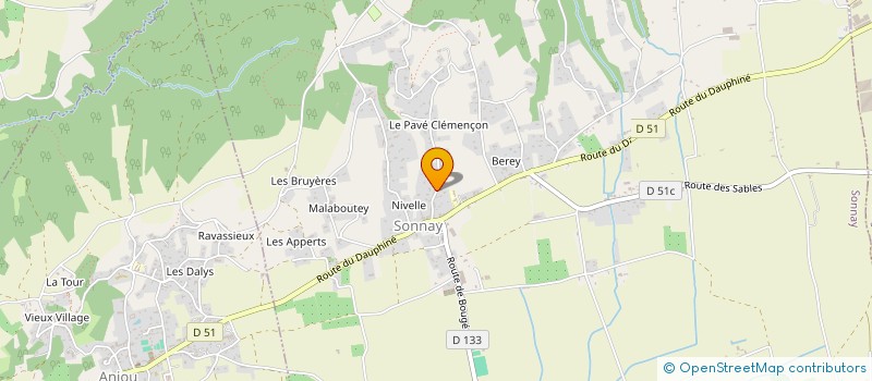 localisation de l'entreprise MONSIEUR JULIEN GAGNEUX  SONNAY