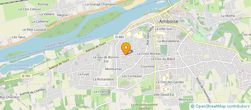 localisation de l'entreprise MONSIEUR JULIEN GAILLARD  AMBOISE