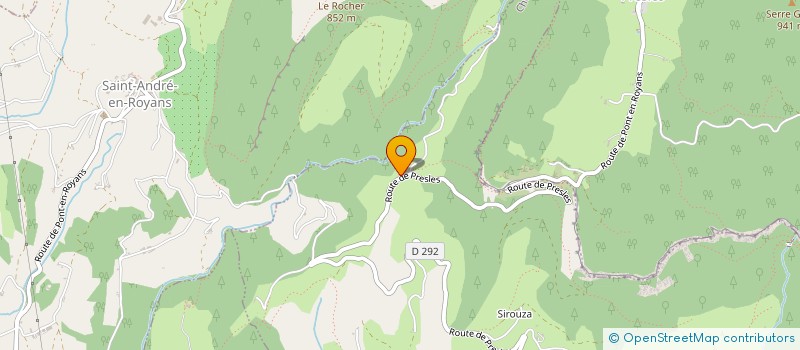 localisation de l'entreprise MONSIEUR JULIEN GAILLEDRAT  SAINT-ANDRE-EN-ROYANS