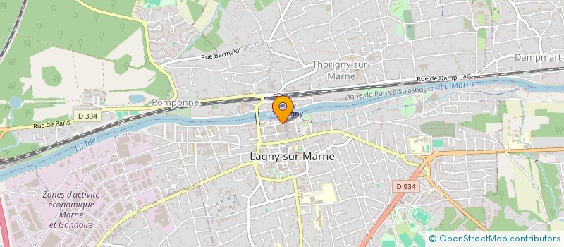 localisation de l'entreprise MONSIEUR JULIEN GAIME GREMION à LAGNY-SUR-MARNE