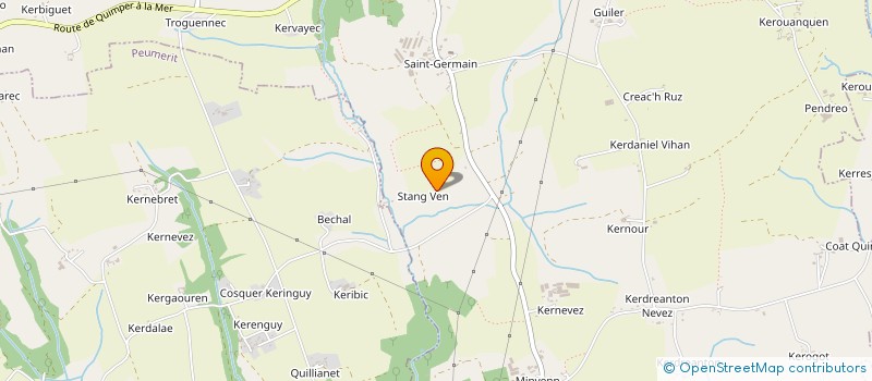 localisation de l'entreprise MONSIEUR JULIEN GALAND  PLOGASTEL-SAINT-GERMAIN