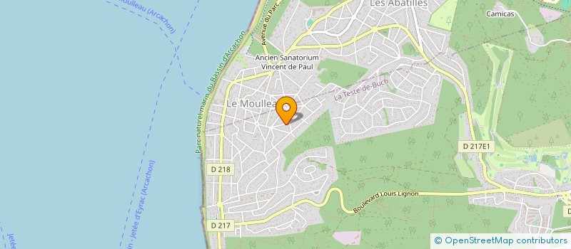 localisation de l'entreprise MONSIEUR JULIEN GALIBERT à LA TESTE-DE-BUCH