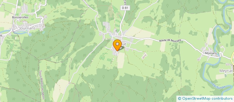 localisation de l'entreprise MONSIEUR JULIEN GALLIOT  BOHAS-MEYRIAT-RIGNAT