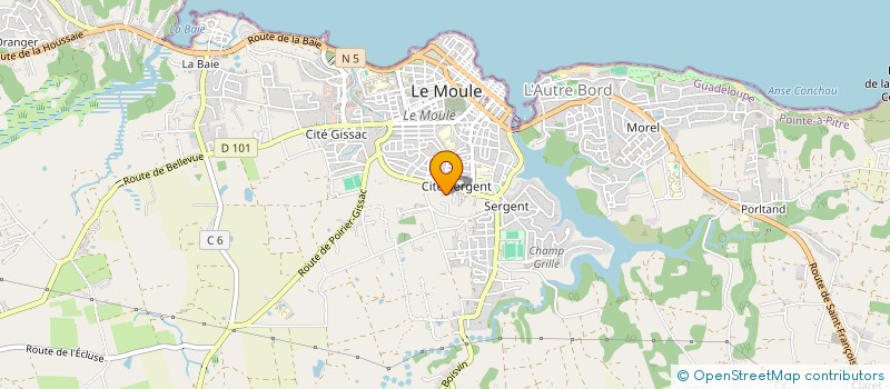 localisation de l'entreprise MONSIEUR JULIEN GALTES à LE MOULE