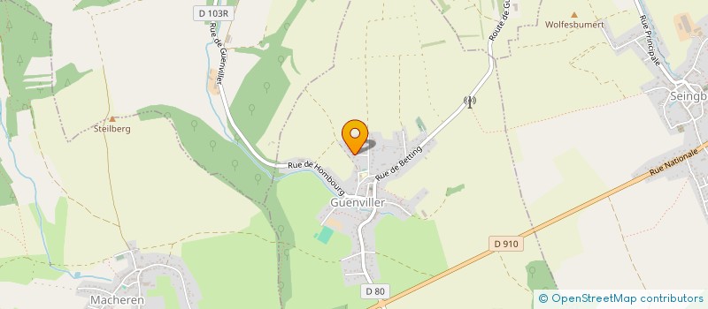 localisation de l'entreprise MONSIEUR JULIEN GAMMELLA  GUENVILLER