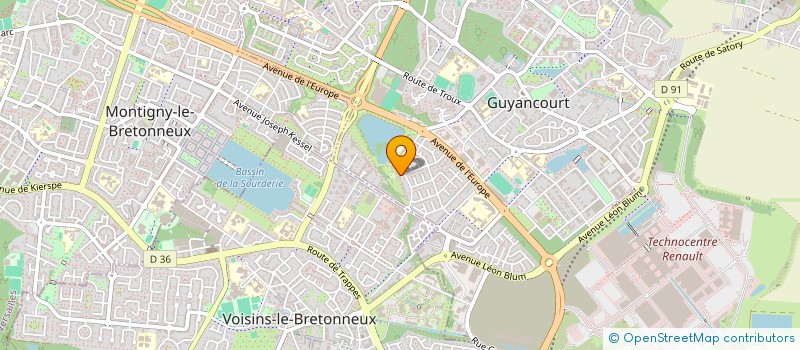 localisation de l'entreprise MONSIEUR JULIEN GANTOU  GUYANCOURT