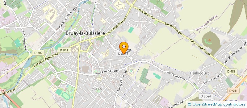 localisation de l'entreprise MONSIEUR JULIEN GARCIA à BRUAY-LA-BUISSIERE