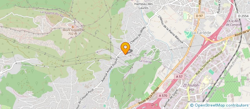 localisation de l'entreprise MONSIEUR JULIEN GARNIER  LA VALETTE-DU-VAR