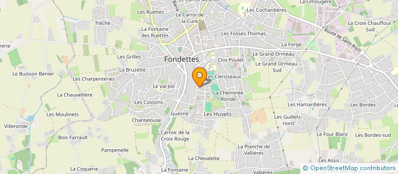 localisation de l'entreprise MONSIEUR JULIEN GASSE à FONDETTES