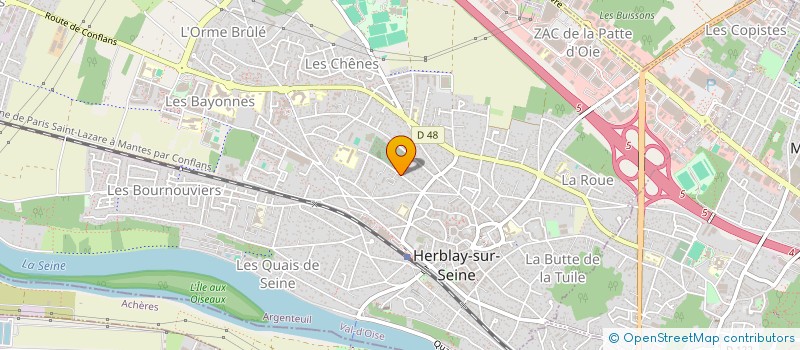 localisation de l'entreprise MONSIEUR JULIEN GATEBLED  HERBLAY-SUR-SEINE