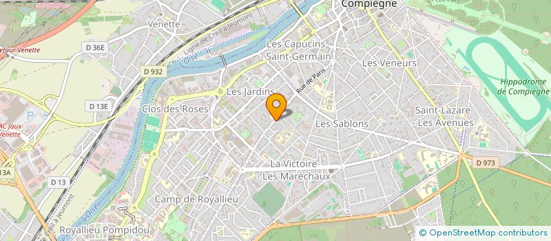 localisation de l'entreprise MONSIEUR JULIEN GATINEAU à COMPIEGNE