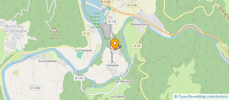 localisation de l'entreprise MONSIEUR JULIEN GAUDON à ARGENTAT-SUR-DORDOGNE