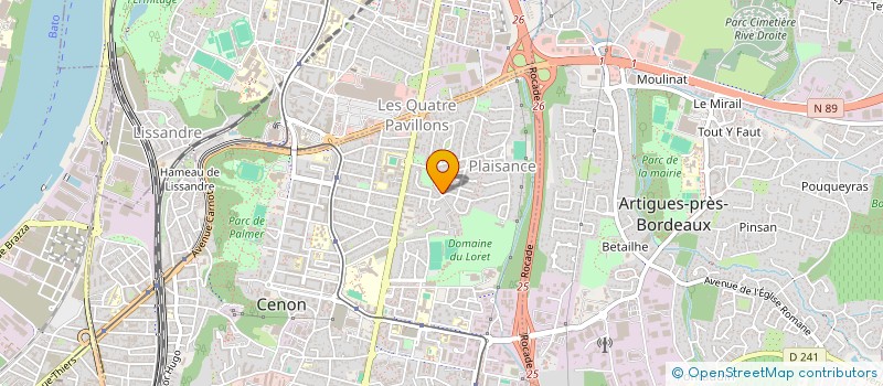 localisation de l'entreprise MONSIEUR JULIEN GAUGOY  CENON