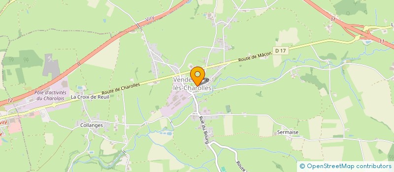 localisation de l'entreprise MONSIEUR JULIEN GAUMARD à VENDENESSE-LES-CHAROLLES