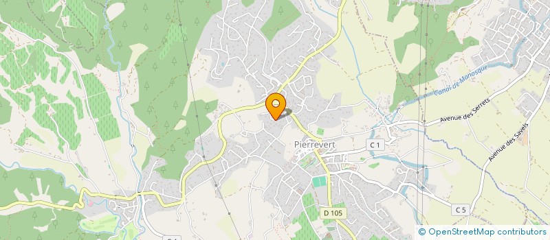 localisation de l'entreprise MONSIEUR JULIEN GAUTHIER  PIERREVERT