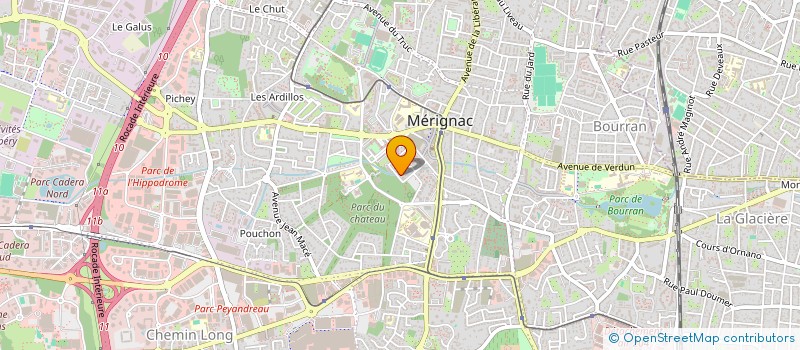 localisation de l'entreprise MONSIEUR JULIEN GAUTIER  MERIGNAC