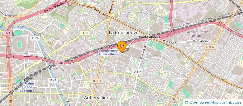 localisation de l'entreprise MONSIEUR JULIEN GAUTIER à LA COURNEUVE