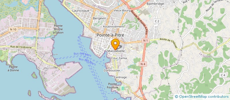 localisation de l'entreprise MONSIEUR JULIEN GAZA à POINTE-A-PITRE